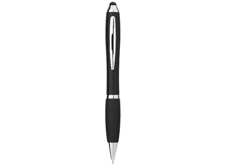 Penna a sfera colorata con stylus e impugnatura nera Nash (inchiostro blu) FullGadgets.com