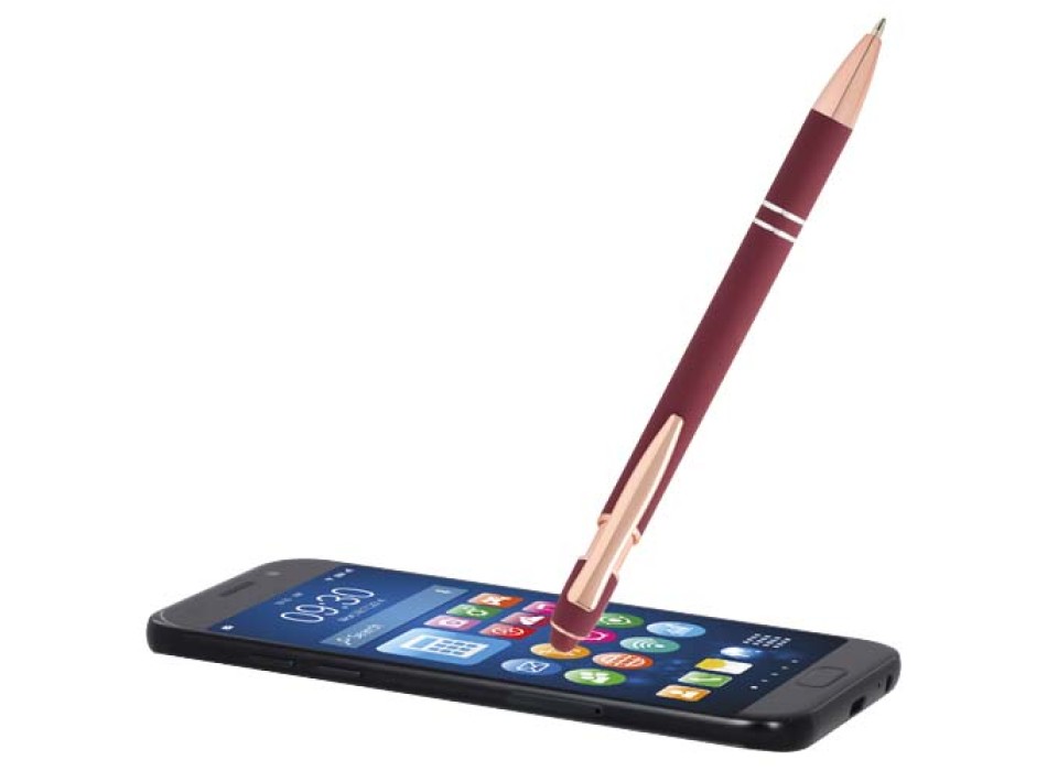 Penna a sfera con finitura oro rosa Nanna (inchiostro blu) FullGadgets.com