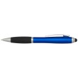 Penna a sfera con pennino in plastica riciclata RCS con fusto colorato e impugnatura di colore nero (inchiostro nero) Nash FullGadgets.com