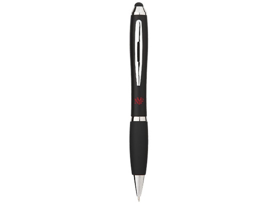 Penna a sfera con stylus e impugnatura nera Nash (inchiostro nero) FullGadgets.com