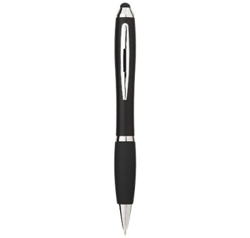 Penna a sfera con stylus e impugnatura nera Nash (inchiostro nero) FullGadgets.com