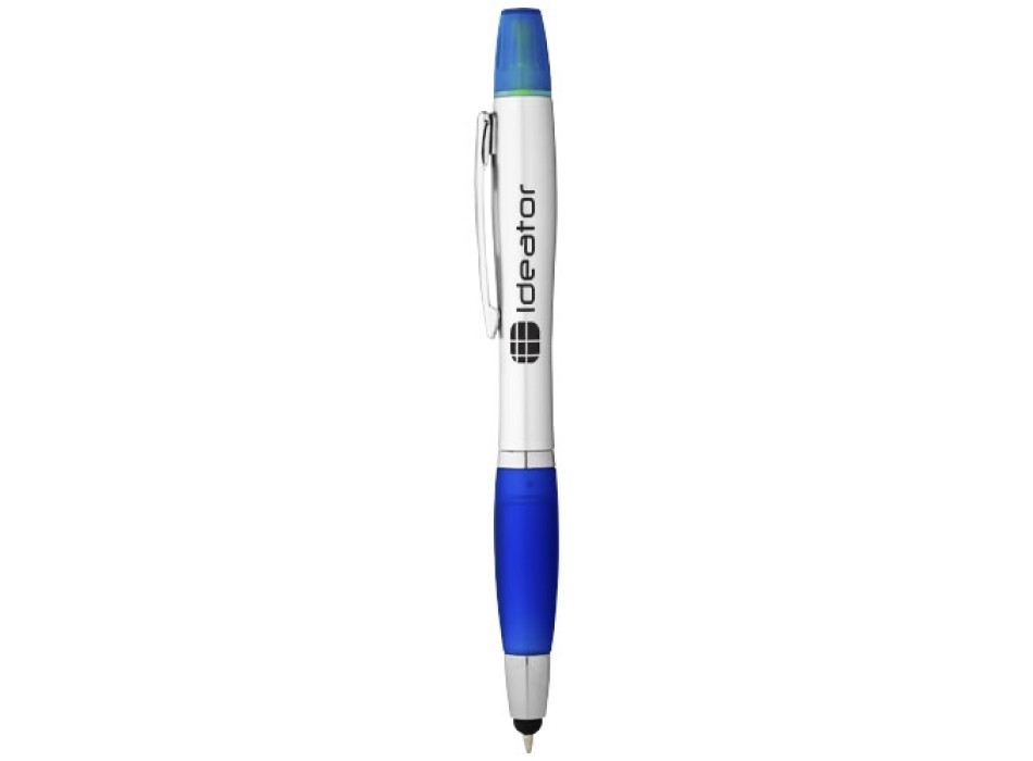 Penna a sfera con stylus ed evidenziatore Nash (inchiostro nero) FullGadgets.com