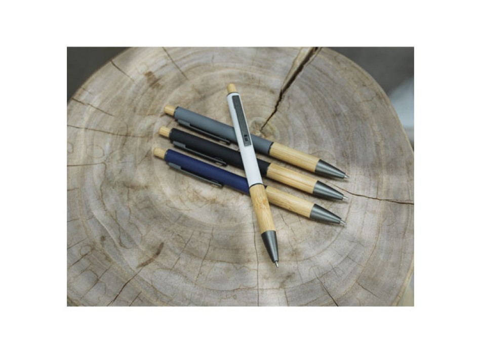 Penna a sfera in alluminio riciclato Darius (inchiostro nero) FullGadgets.com