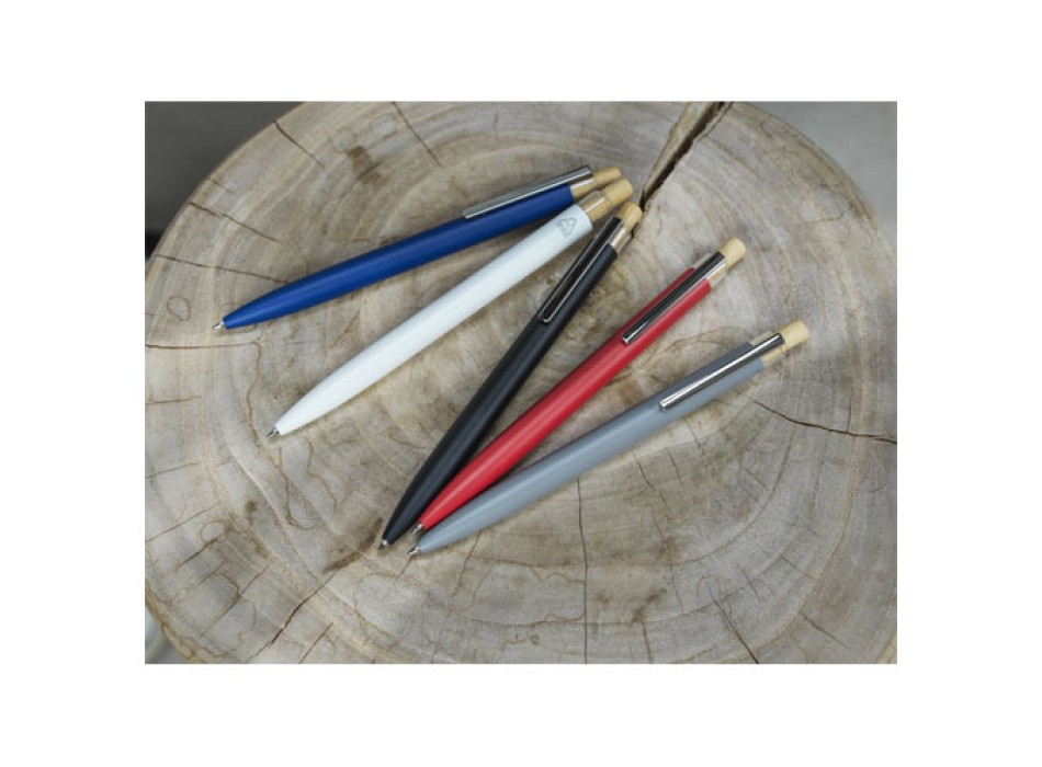 Penna a sfera in alluminio riciclato Nooshin (inchiostro nero) FullGadgets.com