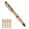 Penna A Sfera In Bambù Personalizzabile
