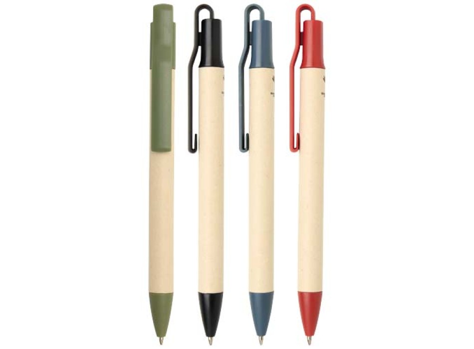 Penna a sfera in carta a base di canna da zucchero (inchiostro blu) Liliana FullGadgets.com