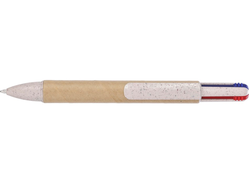 Penna a sfera in cartone riciclato a 4 colori Deborah FullGadgets.com
