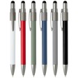 Penna a sfera in materiale riciclato certificato RCS con stilo e rotella antistress (inchiostro nero) Rill FullGadgets.com