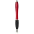 Penna a sfera in plastica riciclata certificata RCS con fusto colorato e impugnatura di colore nero (inchiostro nero) Nash FullGadgets.com