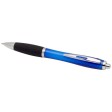 Penna a sfera in plastica riciclata certificata RCS con fusto colorato e impugnatura di colore nero (inchiostro nero) Nash FullGadgets.com