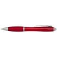  Penna a sfera in plastica riciclata certificata RCS con fusto e impugnatura colorati (inchiostro blu) Nash FullGadgets.com