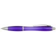  Penna a sfera in plastica riciclata certificata RCS con fusto e impugnatura colorati (inchiostro blu) Nash FullGadgets.com