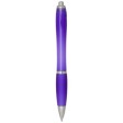 Penna a sfera in plastica riciclata certificata RCS con fusto e impugnatura colorati (inchiostro blu) Nash FullGadgets.com