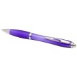  Penna a sfera in plastica riciclata certificata RCS con fusto e impugnatura colorati (inchiostro blu) Nash FullGadgets.com