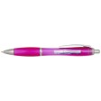  Penna a sfera in plastica riciclata certificata RCS con fusto e impugnatura colorati (inchiostro blu) Nash FullGadgets.com