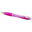  Penna a sfera in plastica riciclata certificata RCS con fusto e impugnatura colorati (inchiostro blu) Nash FullGadgets.com