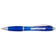  Penna a sfera in plastica riciclata certificata RCS con fusto e impugnatura colorati (inchiostro blu) Nash FullGadgets.com