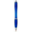  Penna a sfera in plastica riciclata certificata RCS con fusto e impugnatura colorati (inchiostro blu) Nash FullGadgets.com