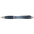  Penna a sfera in plastica riciclata certificata RCS con fusto e impugnatura colorati (inchiostro blu) Nash FullGadgets.com