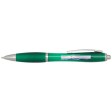  Penna a sfera in plastica riciclata certificata RCS con fusto e impugnatura colorati (inchiostro blu) Nash FullGadgets.com
