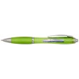  Penna a sfera in plastica riciclata certificata RCS con fusto e impugnatura colorati (inchiostro blu) Nash FullGadgets.com