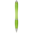  Penna a sfera in plastica riciclata certificata RCS con fusto e impugnatura colorati (inchiostro blu) Nash FullGadgets.com