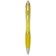  Penna a sfera in plastica riciclata certificata RCS con fusto e impugnatura colorati (inchiostro blu) Nash FullGadgets.com