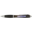  Penna a sfera in plastica riciclata certificata RCS con fusto e impugnatura colorati (inchiostro blu) Nash FullGadgets.com