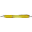  Penna a sfera in plastica riciclata certificata RCS con fusto e impugnatura colorati (inchiostro blu) Nash FullGadgets.com