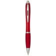 Penna a sfera in plastica riciclata certificata RCS con fusto e impugnatura colorati (inchiostro nero) Nash FullGadgets.com
