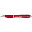 Penna a sfera in plastica riciclata certificata RCS con fusto e impugnatura colorati (inchiostro nero) Nash FullGadgets.com