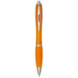Penna a sfera in plastica riciclata certificata RCS con fusto e impugnatura colorati (inchiostro nero) Nash FullGadgets.com