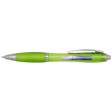 Penna a sfera in plastica riciclata certificata RCS con fusto e impugnatura colorati (inchiostro nero) Nash FullGadgets.com