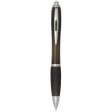 Penna a sfera in plastica riciclata certificata RCS con fusto e impugnatura colorati (inchiostro nero) Nash FullGadgets.com