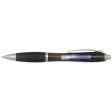 Penna a sfera in plastica riciclata certificata RCS con fusto e impugnatura colorati (inchiostro nero) Nash FullGadgets.com
