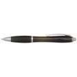 Penna a sfera in plastica riciclata certificata RCS con fusto e impugnatura colorati (inchiostro nero) Nash FullGadgets.com