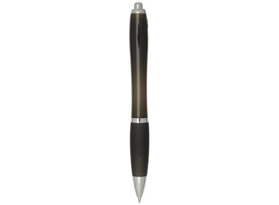 Penna a sfera in plastica riciclata certificata RCS con fusto e impugnatura colorati (inchiostro nero) Nash FullGadgets.com