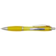 Penna a sfera in plastica riciclata certificata RCS con fusto e impugnatura colorati (inchiostro nero) Nash FullGadgets.com