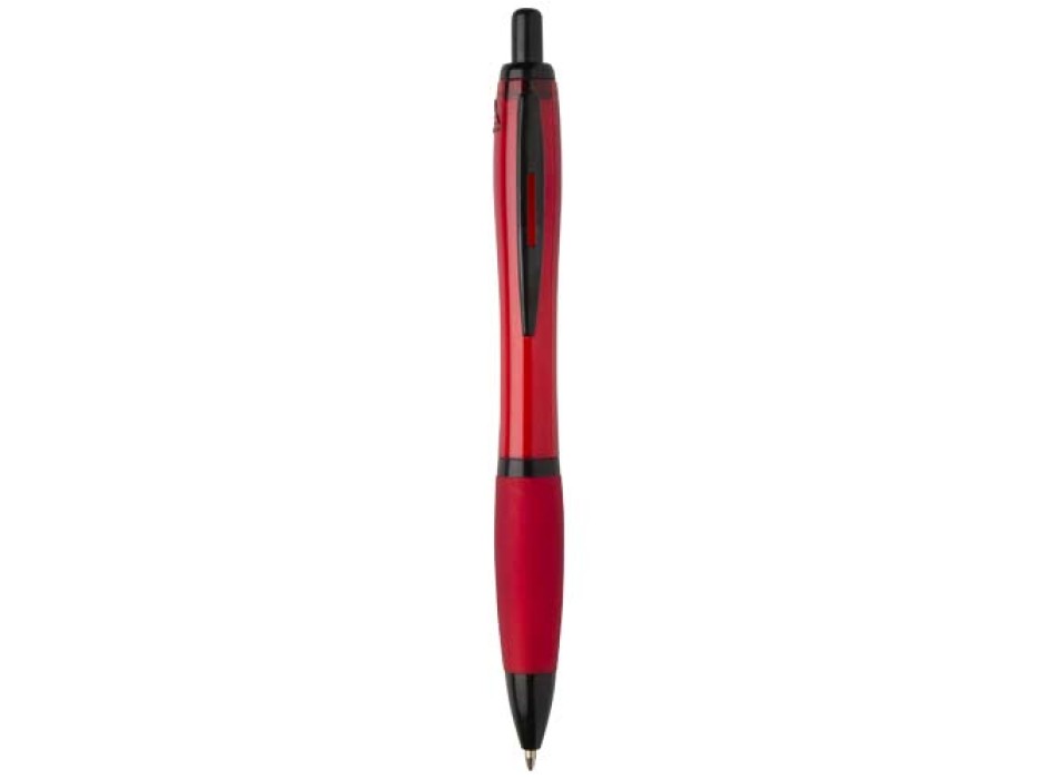 Penna a sfera in plastica riciclata con finiture nere (inchiostro nero) Nash FullGadgets.com