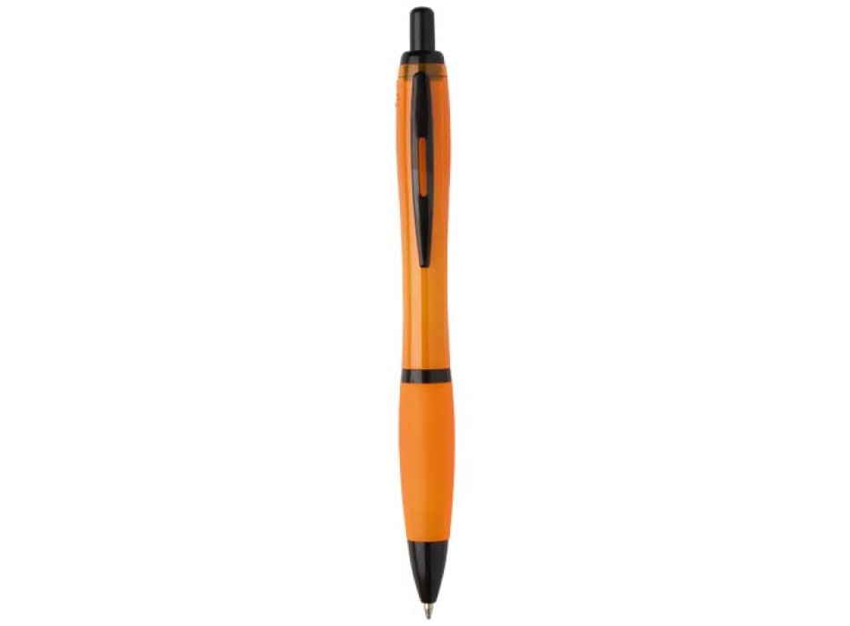 Penna a sfera in plastica riciclata con finiture nere (inchiostro nero) Nash FullGadgets.com