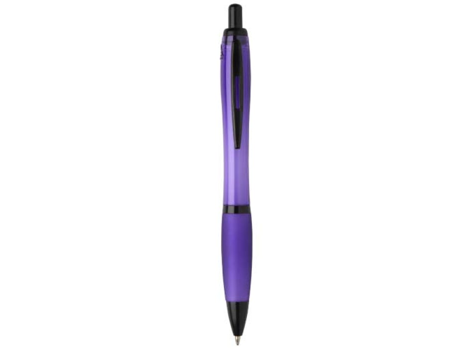 Penna a sfera in plastica riciclata con finiture nere (inchiostro nero) Nash FullGadgets.com