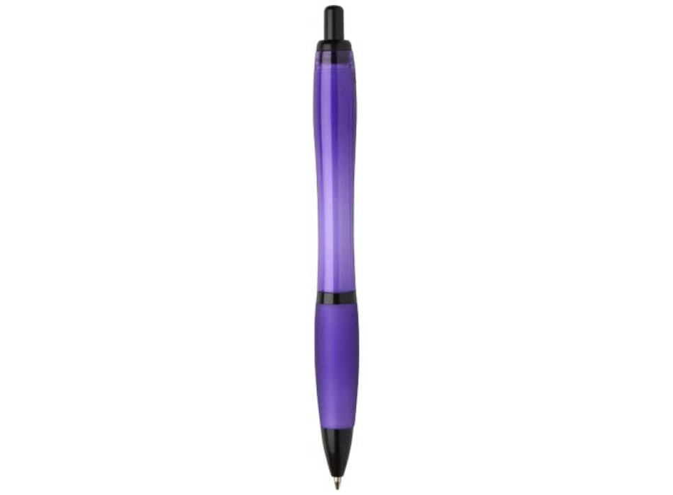 Penna a sfera in plastica riciclata con finiture nere (inchiostro nero) Nash FullGadgets.com