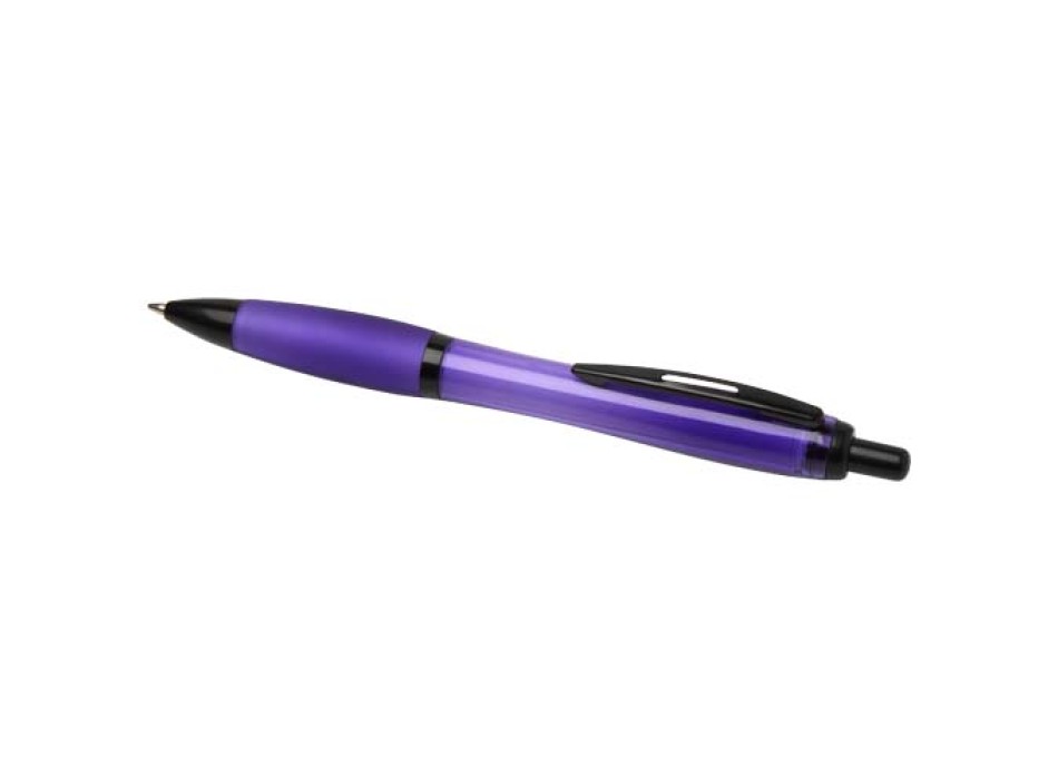 Penna a sfera in plastica riciclata con finiture nere (inchiostro nero) Nash FullGadgets.com