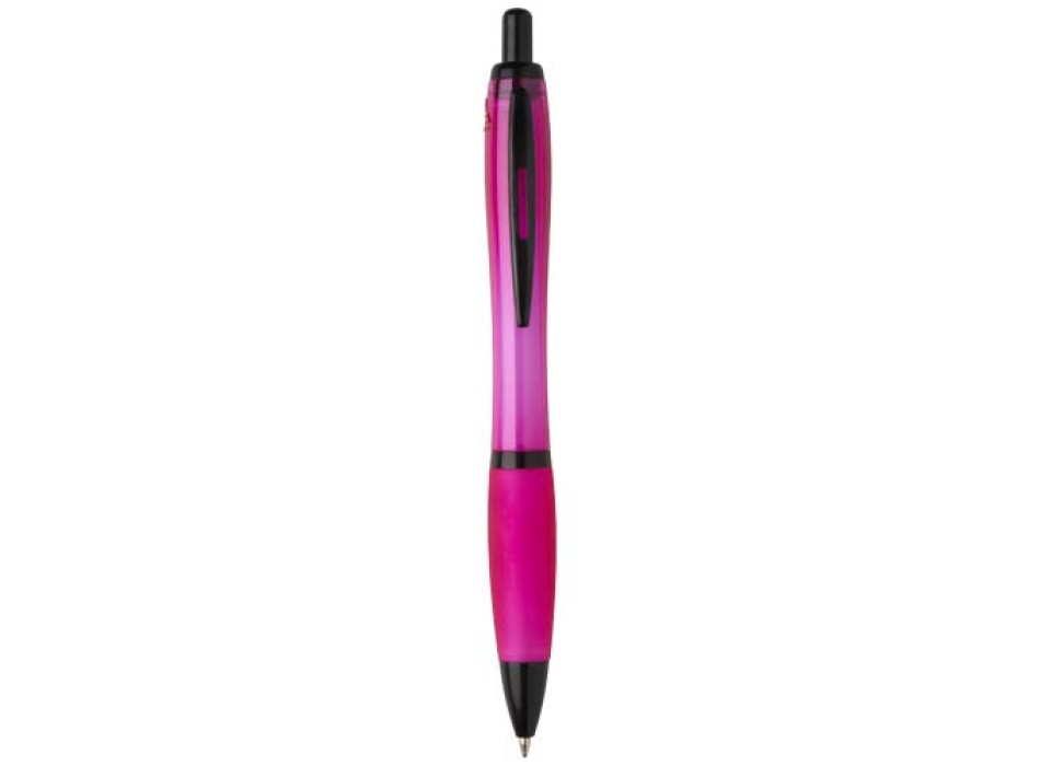 Penna a sfera in plastica riciclata con finiture nere (inchiostro nero) Nash FullGadgets.com