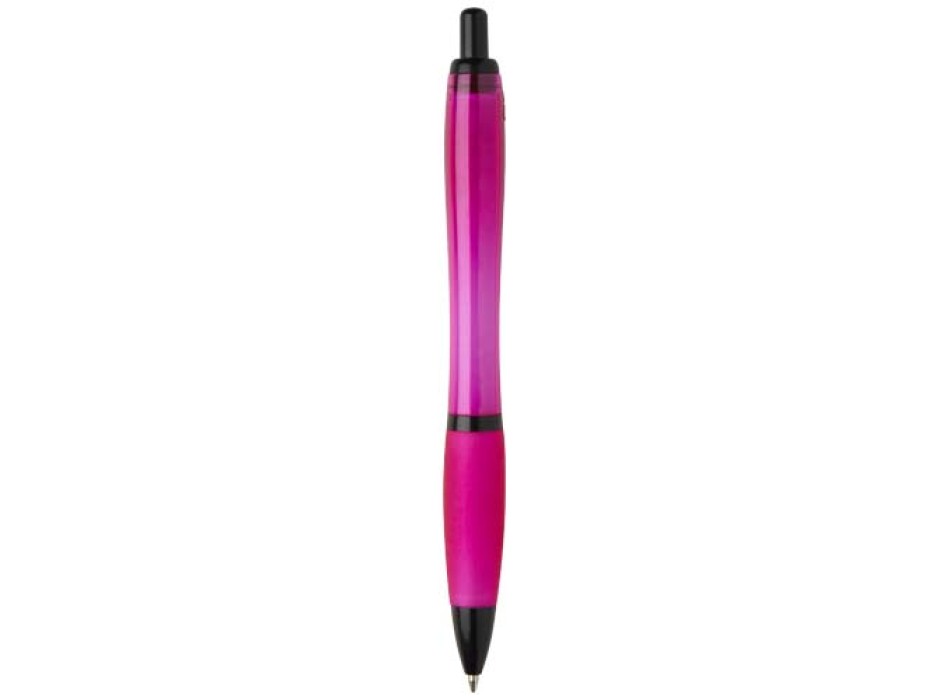 Penna a sfera in plastica riciclata con finiture nere (inchiostro nero) Nash FullGadgets.com