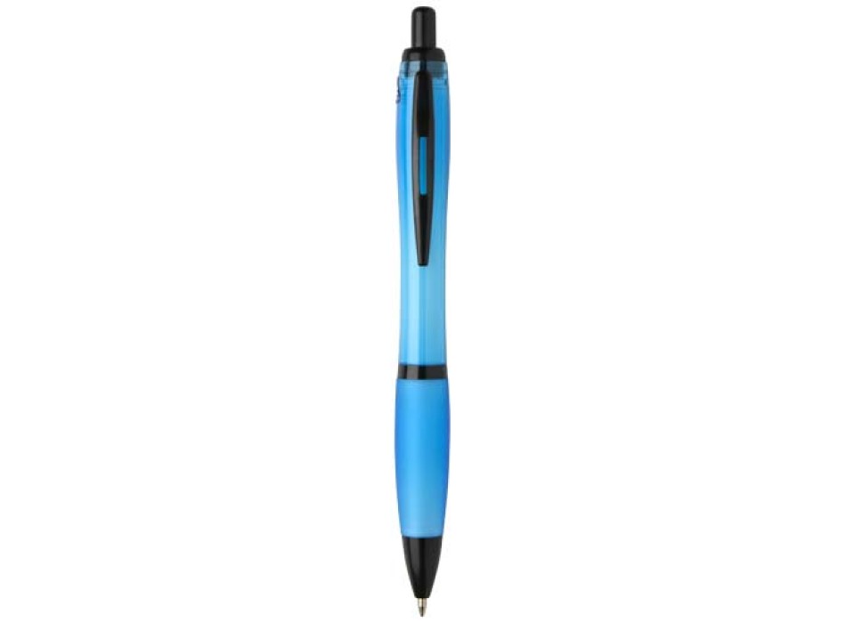 Penna a sfera in plastica riciclata con finiture nere (inchiostro nero) Nash FullGadgets.com