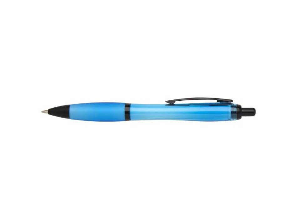 Penna a sfera in plastica riciclata con finiture nere (inchiostro nero) Nash FullGadgets.com