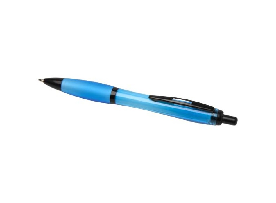 Penna a sfera in plastica riciclata con finiture nere (inchiostro nero) Nash FullGadgets.com