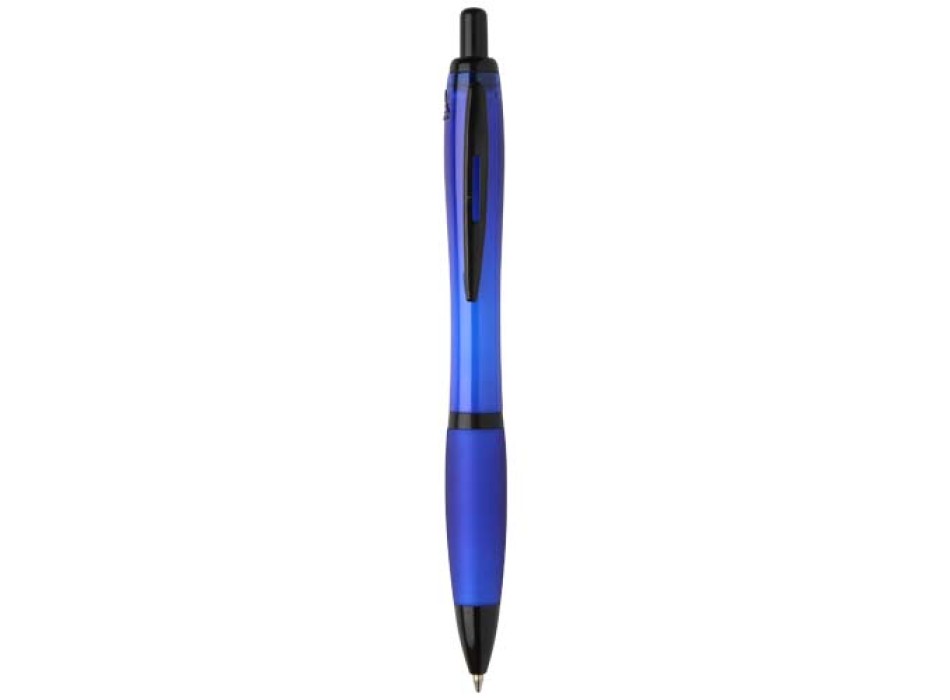 Penna a sfera in plastica riciclata con finiture nere (inchiostro nero) Nash FullGadgets.com