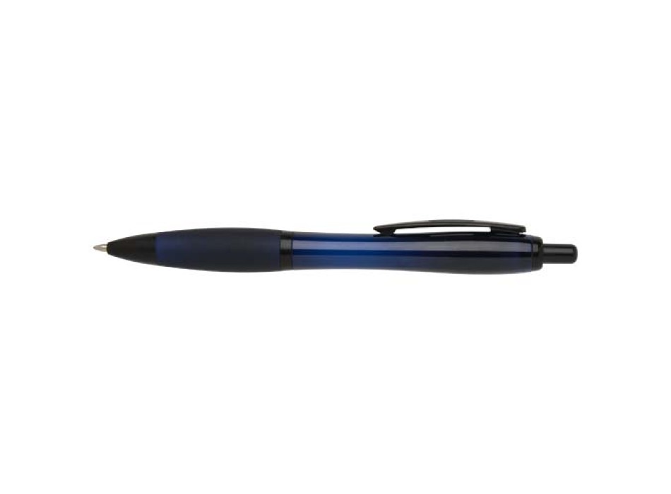 Penna a sfera in plastica riciclata con finiture nere (inchiostro nero) Nash FullGadgets.com